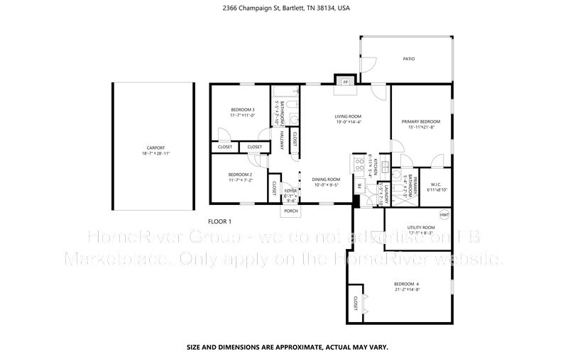 Available Now! Amazing 4 bed 2 bath home! property image