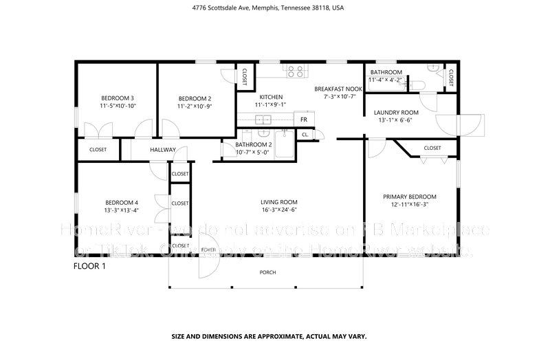 4 Bedroom | Pet-Friendly | Split Bedroom Plan | Section 8 Vouchers Acc property image