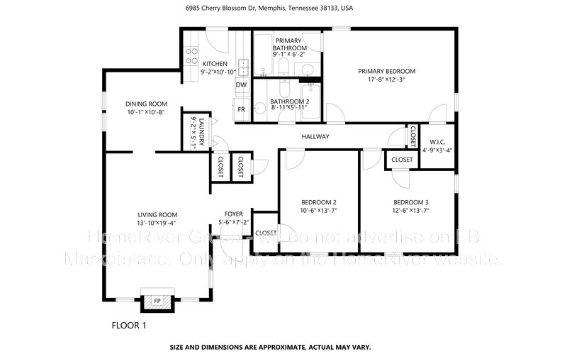 3 Bed / 2 Bath Single-Family Home for Rent ? Hillshire Subdivision property image